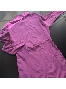 Athleta Magenta Swimsuit Cover Up Dress Ruched Medium
